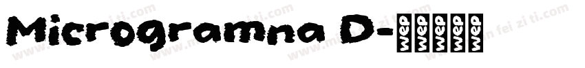 Microgramna D字体转换